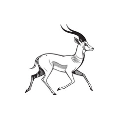 deer silhouette vector