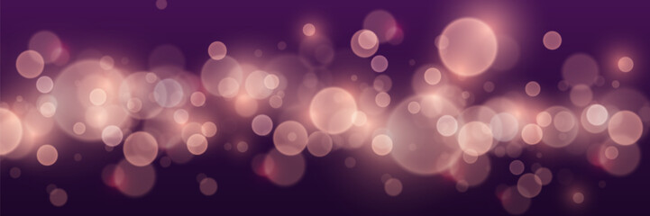 Magic sparkling dust bokeh and light. Vector illustration