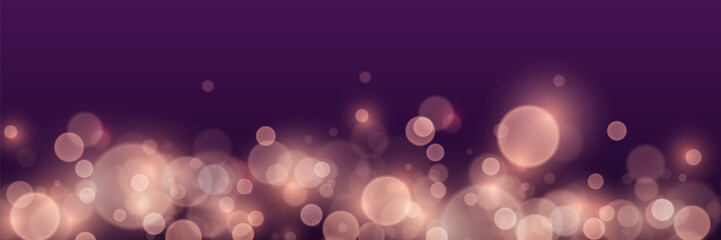 Magic sparkling dust bokeh and light. Vector illustration