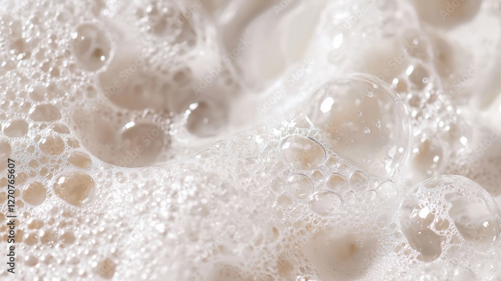 Aufkleber delicate bubbles and soft foam blend harmoniously, reflecting light and inviting a sense of calmness