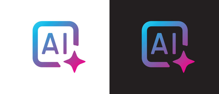 AI logo design AI icon 