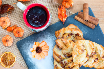marple and pecan plait pastry