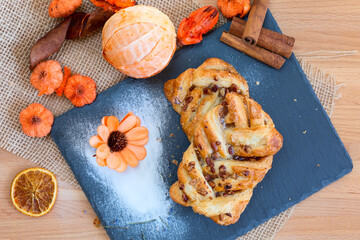 marple and pecan plait pastry