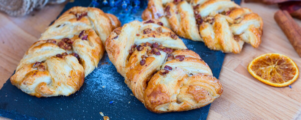 marple and pecan plait pastry