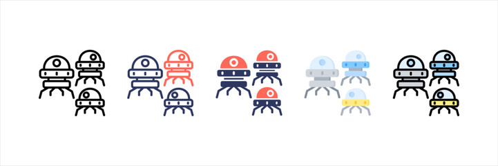 Swarm Multistyle Icon Set