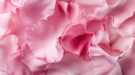 Obraz premium Pink rose petals background, close-up, soft focus, romantic