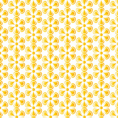 seamless pattern with yellow flowers