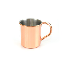 Iron cup isolated on white background