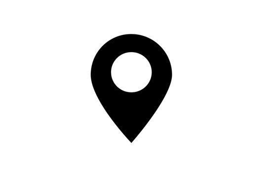 現在地マークのアイコン黒