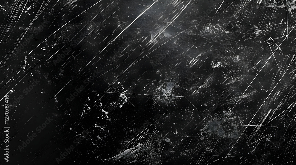 Poster abstract dark textured background with scratches and smudges, ideal for design projects