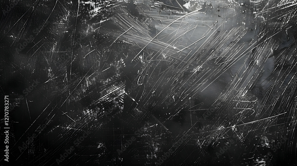 Poster abstract texture of scratched dark surface with subtle lighting and atmospheric depth