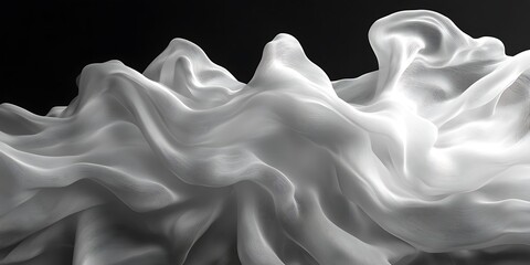 Obraz premium Abstract White Fabric Drape (7)