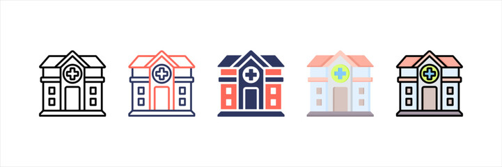 Medical Center Multistyle Icon Set