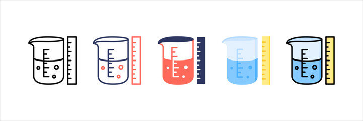 Measurement Multistyle Icon Set