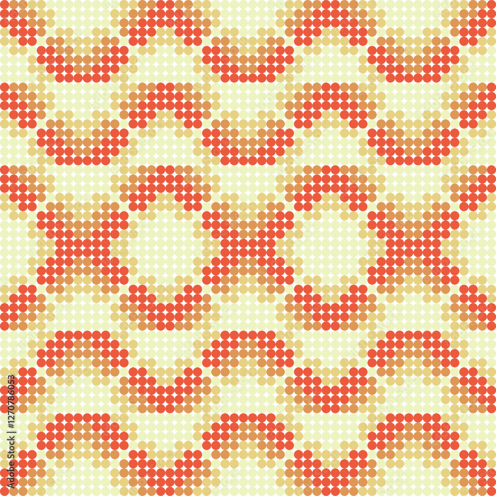 Poster seamless vector pattern. modern stylish texture. repeating geometric tiles with dotted elements