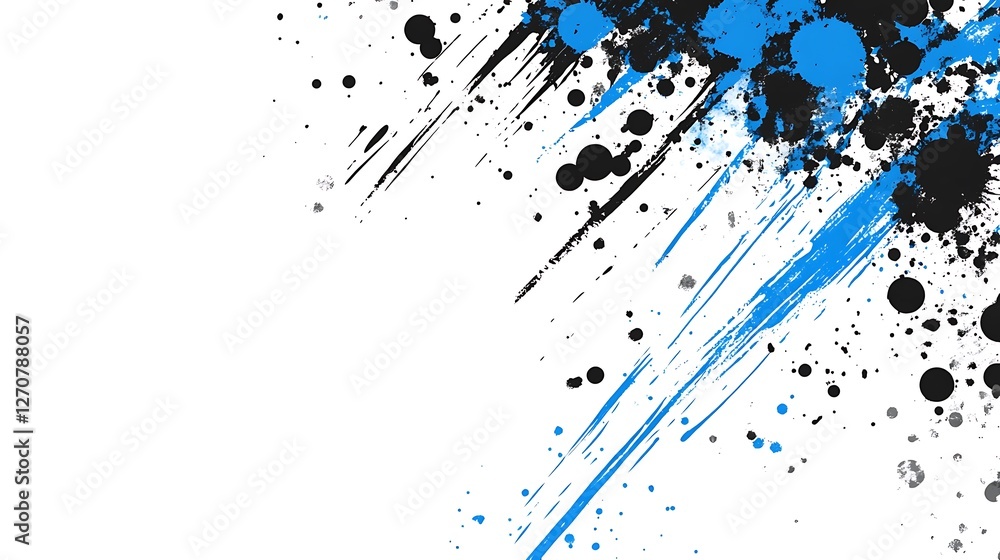 Leinwandbilder abstract paint splatter graphic background. possible use for design elements