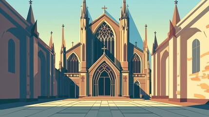 Majestic Ancient Cathedral: Symbol of Christianity and Architectural Landmark