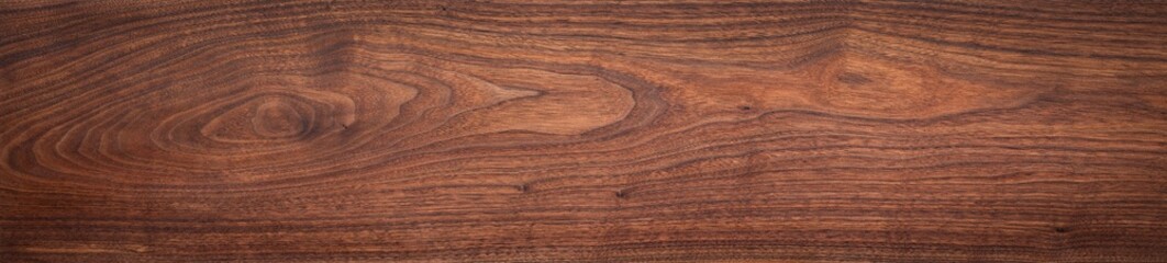 Walnut wood texture. Extra long walnut wood plank natural texture background. Long wood plank texture.
