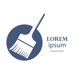 illustration design equipment logo floor broom