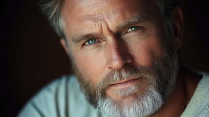Rugged and charismatic older gentleman with a confident expression.