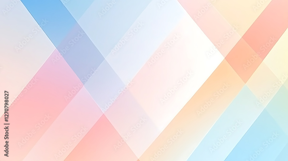 Poster pastel tones overlapping abstract layers for soft background texture gentle light artistic design