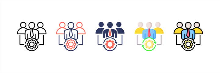 Crm Multistyle Icon Set