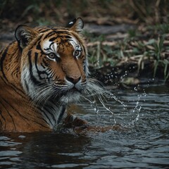 How do tigers communicate with each other?