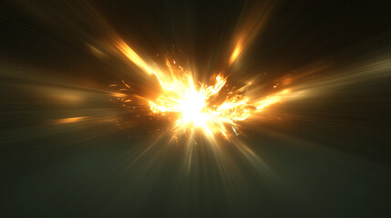 Obraz premium Powerful Light Burst Impact Event with Intense Flare and Radial Blur Abstract Energy Phenomenon