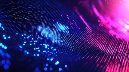 Fototapeta premium Abstract Background with Neon Organic Spectrum Effects Concept. Vibrant Abstract Background with Colorful Dots and Light Patterns