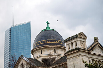 The Chapel of the Glorious Cross or Chapelle de la Sainte Croix in Lyon (France)