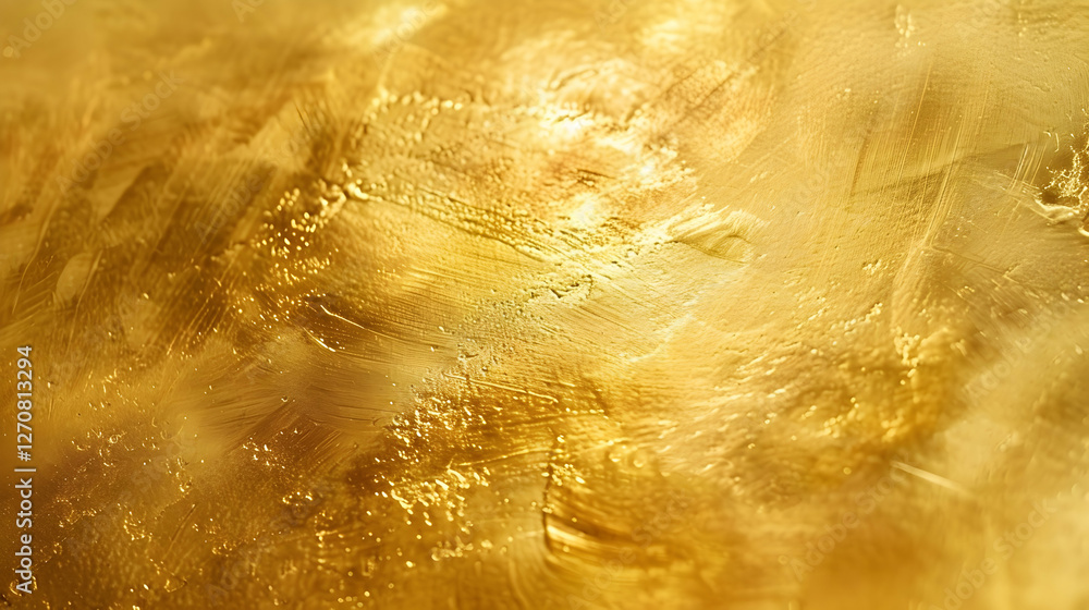 Aufkleber abstract golden texture with shimmering highlights, ideal for backgrounds and design projects