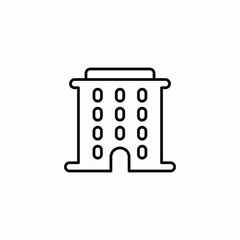 office building company icon vector sign