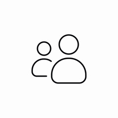 users group team icon vector sign