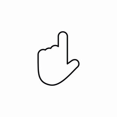hand pointer click icon vector sign
