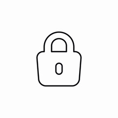 lock security safe icon vector sign