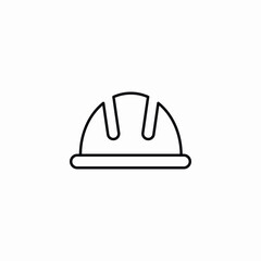safety helmet protection icon vector sign