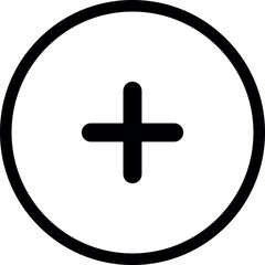 Add, new, plus icon symbol - create icons, more button in filled, thin line, outline and stroke style for apps and website. Vector icons