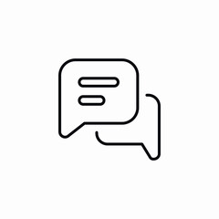 chat message bubble icon vector sign