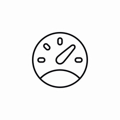 speed meter gauge icon vector sign