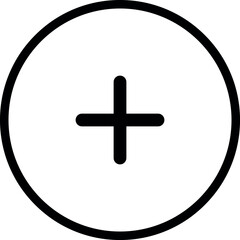 Add, new, plus icon symbol - create icons, more button in filled, thin line, outline and stroke style for apps and website. Vector icons