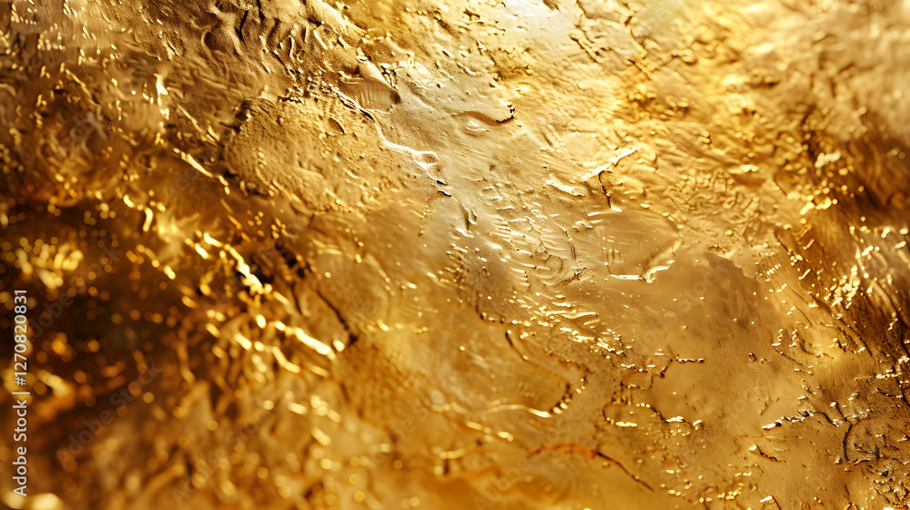 Poster abstract golden texture with intricate patterns, creating a luxurious background effect