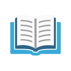 Open Book Vector: Reading and Education Icon"
