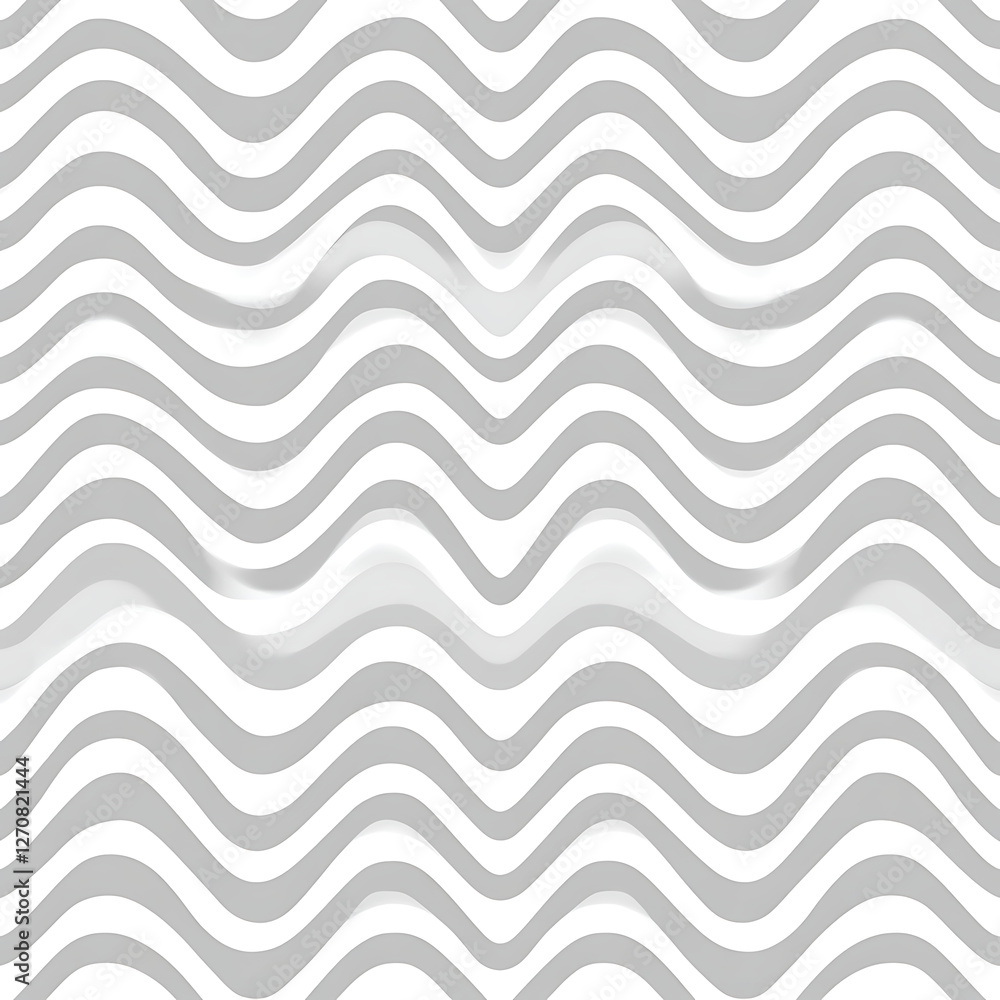 Poster serene undulating curves pattern with subtle shading gray and white abstract background texture