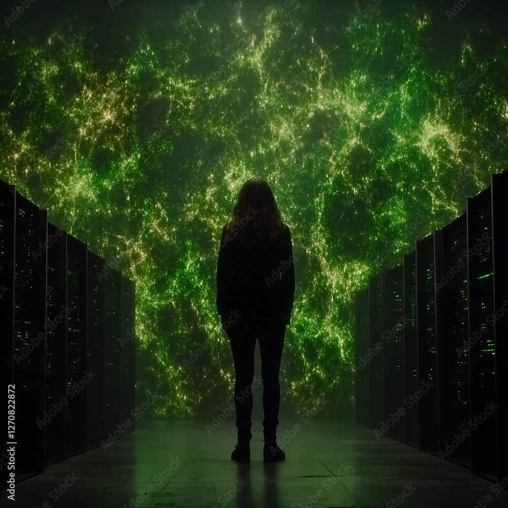 Poster server room nebula exploration the power of computing infrastructures in data visualization