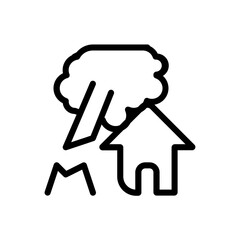 fallen tre house icon