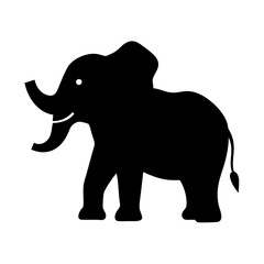 Obraz premium Majestic Elephant Icon: African and Asian Elephant Design