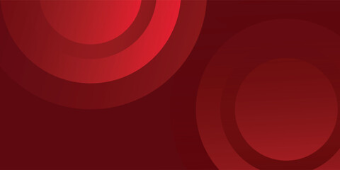 Simple red background with circles. Applicable for gift card design simple abstract modern