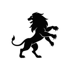 Naklejka premium Powerful Lion Vector Art for Logos and Branding