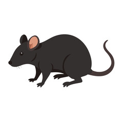 Obraz premium Cartoon Rat Vector Design for Creative Projects