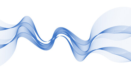 Elegant abstract design featuring monochrome wavy fine lines intertwined against a white background, Modern colorful wavy lines pattern design element. Suitable for banner, cover, poster, website.